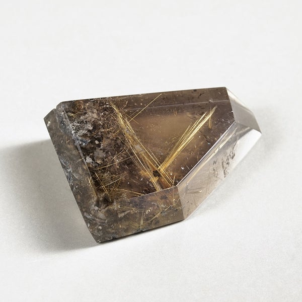 Rutile in Smoky quartz 122g /ルチル・イン・スモーキークォーツ