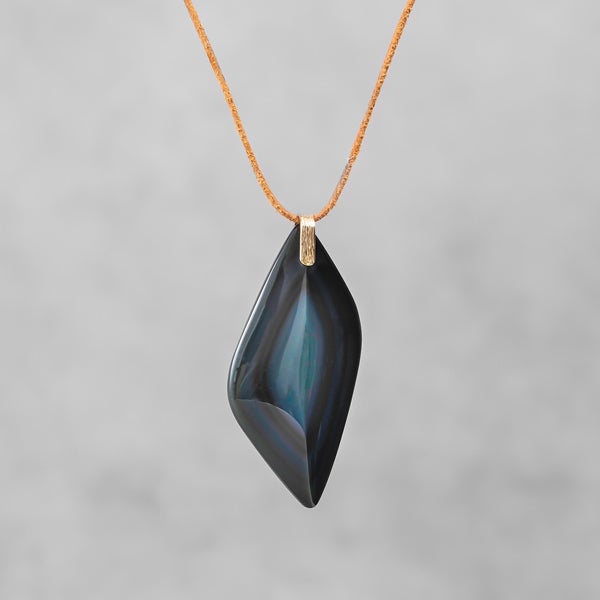Rainbow obsidian necklace 30.77 /レインボーオブシディアン