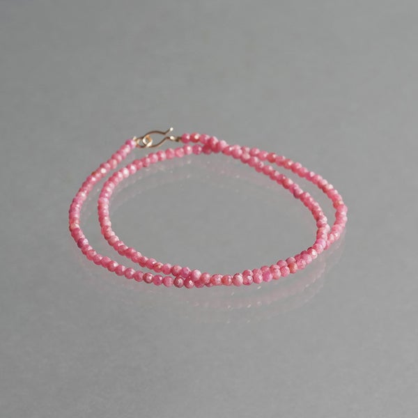Rhodochrosite choker bracelet /ロードクロサイト | Hariqua