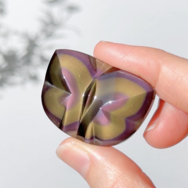 Rainbow obsidian butterfly A /レインボーオブシディアン | Hariqua