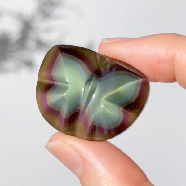 レインボーオブシディアン  お月様 Rainbow obsidian oval B /レインボーオブシディアン | Hariqua