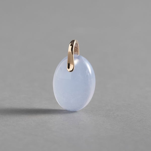 あ〜きゃん♬様　レア　高品質　ブルーカルセドニー　星　スター　握り石　天然石 Blue chalcedony charm 3.36 /ブルーカルセドニー | Hariqua