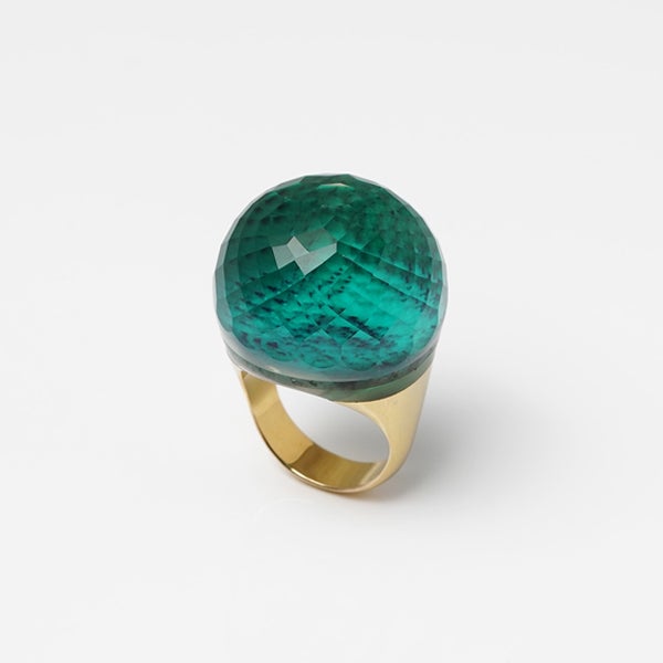 Malachite × Quartz one of a kind ring /マラカイト、クォーツ