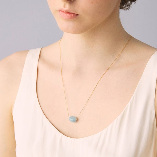 専用お見極めページ　アクアマリン一粒 Aquamarine drop necklace /アクアマリン | Hariqua-パワーストーン
