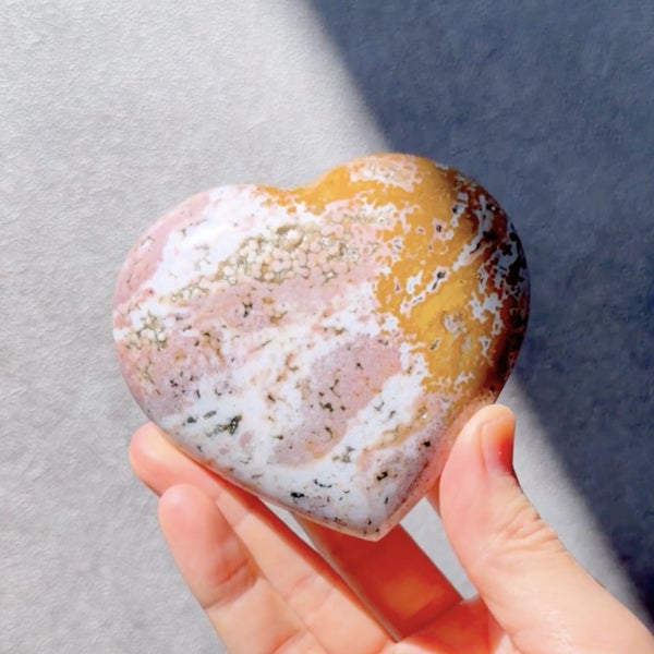 kasumi様おまとめオーシャンジャスパー　ハート　238g ④ Ocean Jasper Heart A /オーシャンジャスパー | Hariqua