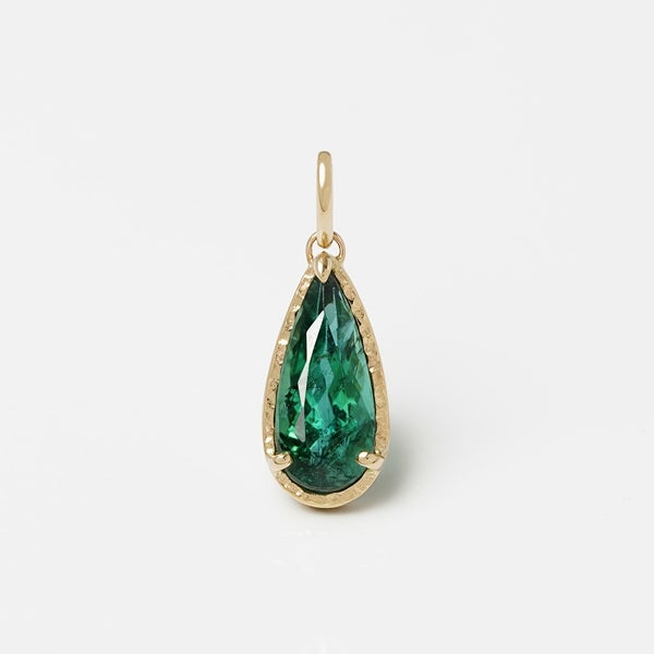 ハリックア　グリーントルマリンインクオーツ　チャーム Green tourmaline charm 1.66 /グリーントルマリン | Hariqua