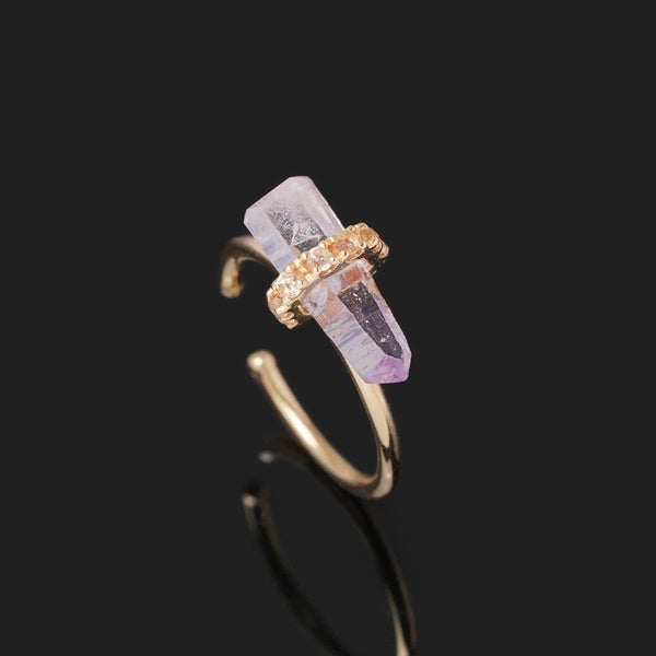 Veracruz Amethyst × Phenakite ear cuff 1.08 /ベラクルスアメシスト