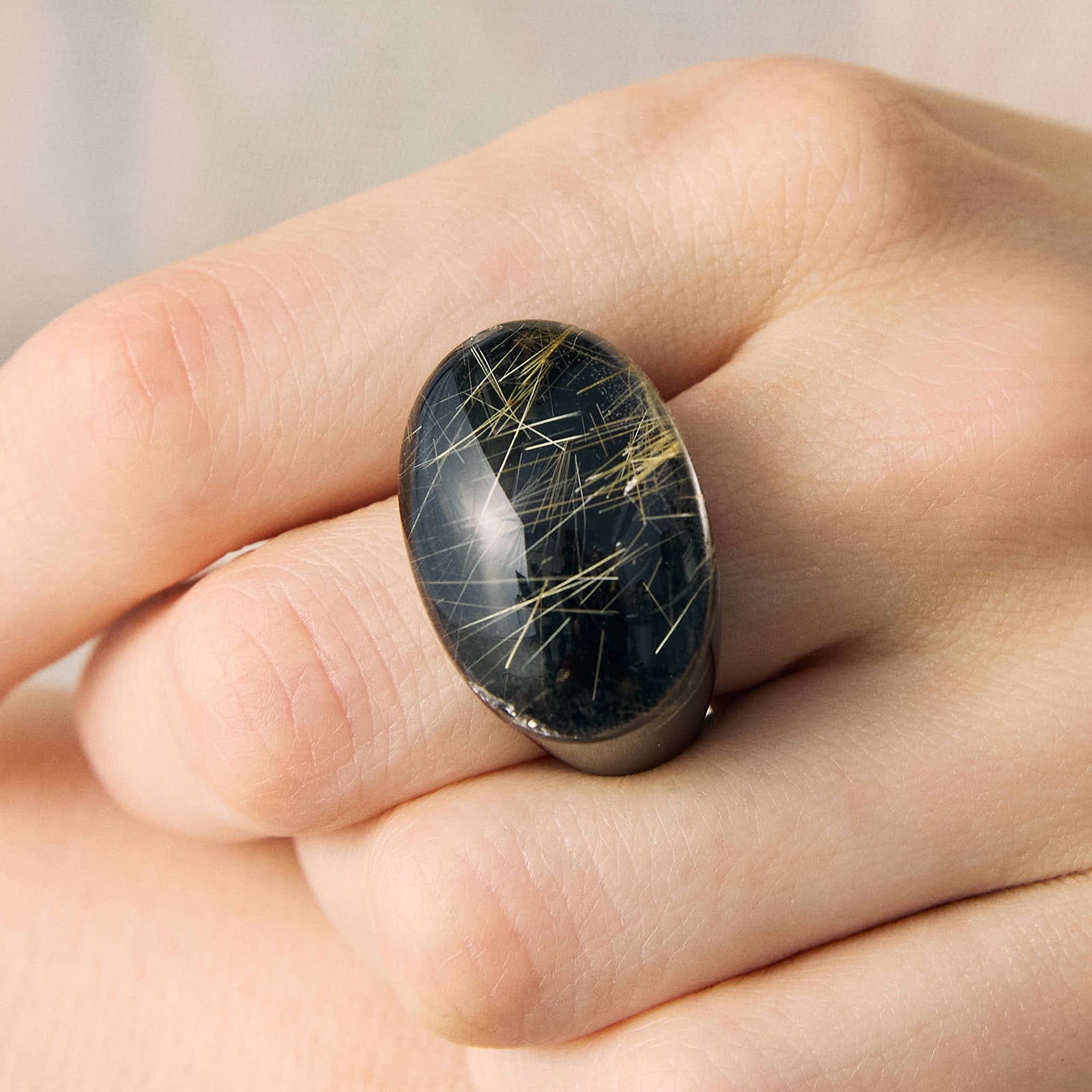 Rutile quartz × Quartz one of a kind ring A /ルチルクォーツ