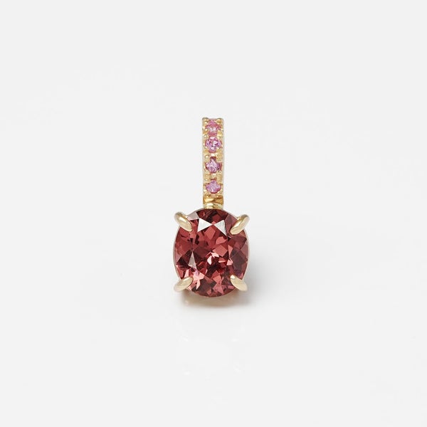 Bicolor pink tourmaline charm 1.28 /バイカラーピンクトルマリン