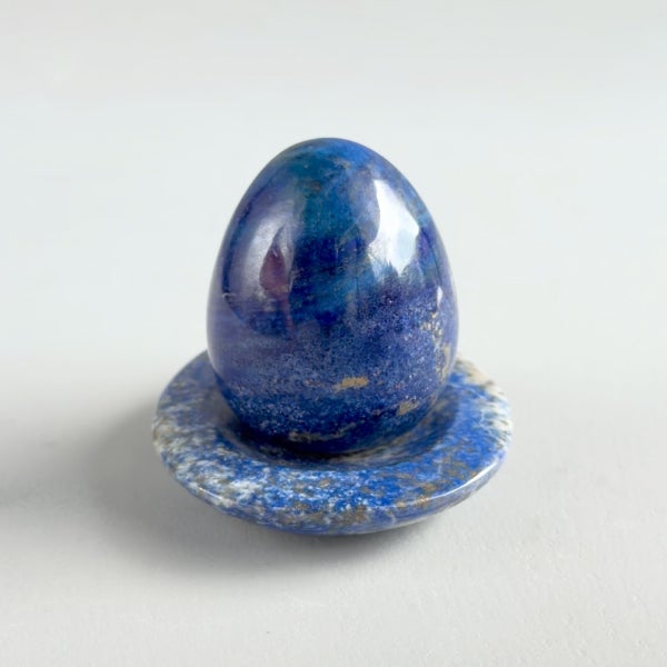 Lapis lazuli Egg & Plate /ラピスラズリ | Hariqua-パワーストーン