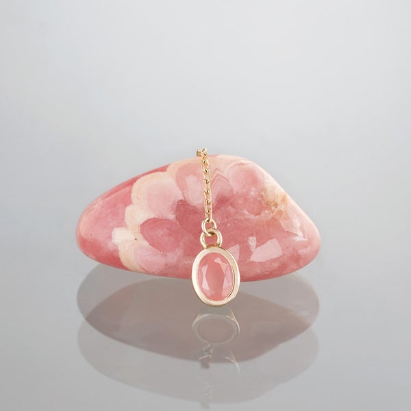 Rhodochrosite single pierce /ロードクロサイト | Hariqua