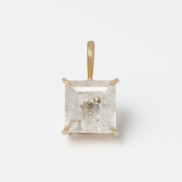 Pyrite in quartz charm 2.24 /パイライト・イン・クォーツ | Hariqua